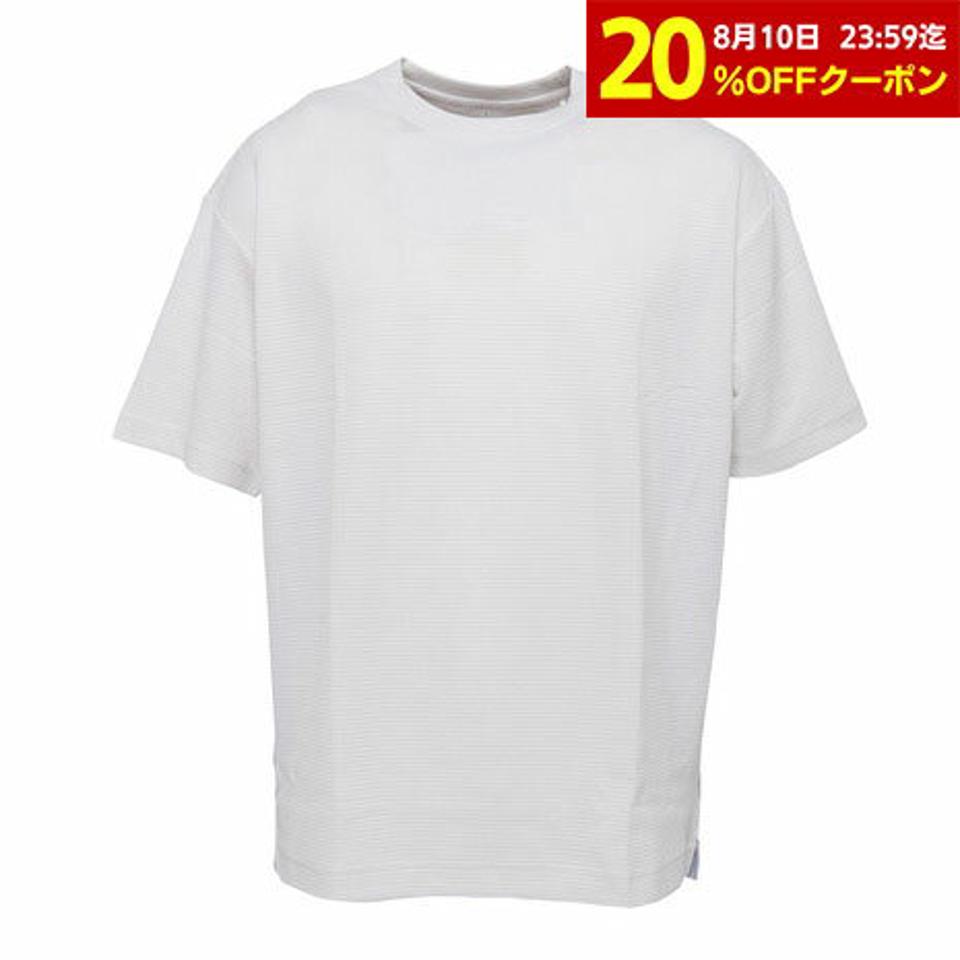 ウィッテム(HUITIEME)(メンズ)半袖Tシャツ メンズ ハイブリット バック ストライプ 191-26442