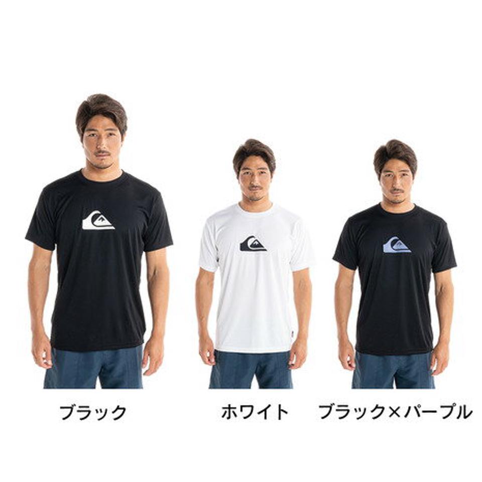 クイックシルバー(Quiksilver)(メンズ)ラッシュガード 半袖 Tシャツ UVカット UPF50+ 水陸両用 COMP LOGO SS QLY2310111