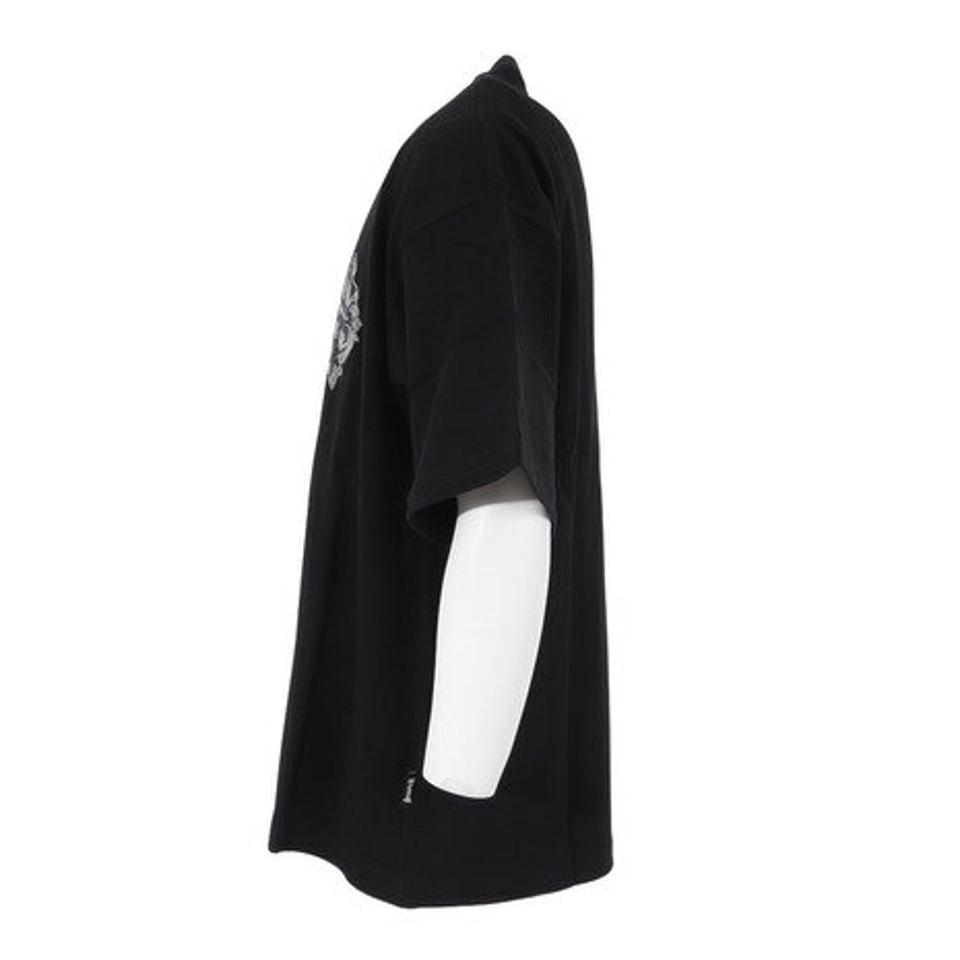 【10%OFFクーポン対象!8/17まで】サプライヤー(SUPPLIER)(メンズ)半袖Tシャツ メンズ ラインストーンクロスTシャツ 21SSD1-08104-021-BK