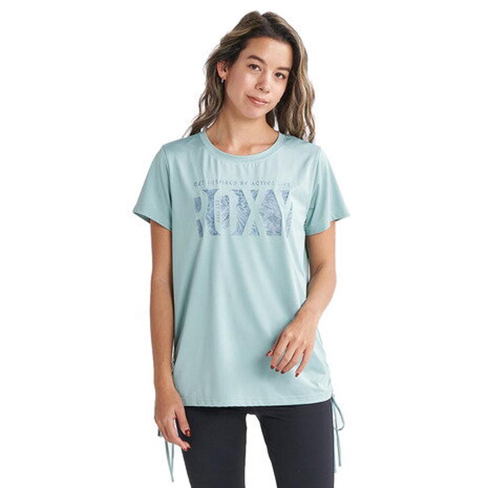 ロキシー(ROXY)(レディース)水陸両用 速乾 UVカットTシャツ SOMEHOW 23FWRST234548GRN