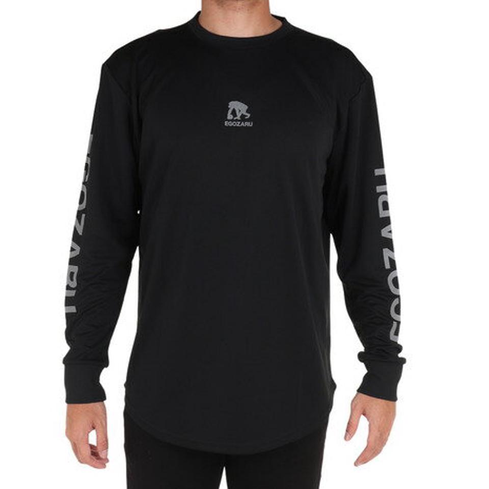 エゴザル(EGOZARU)(メンズ)バスケットボールウェア スリーブロゴ 長袖Tシャツ EZLT-F2206