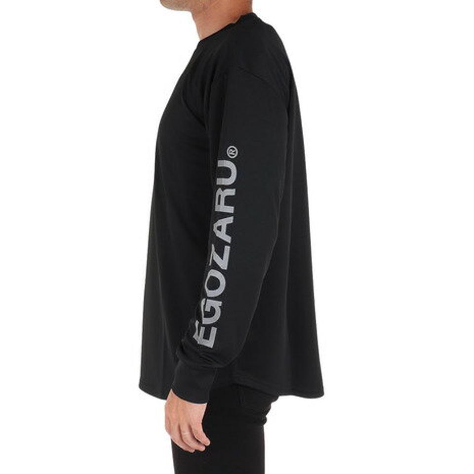 エゴザル(EGOZARU)(メンズ)バスケットボールウェア スリーブロゴ 長袖Tシャツ EZLT-F2206