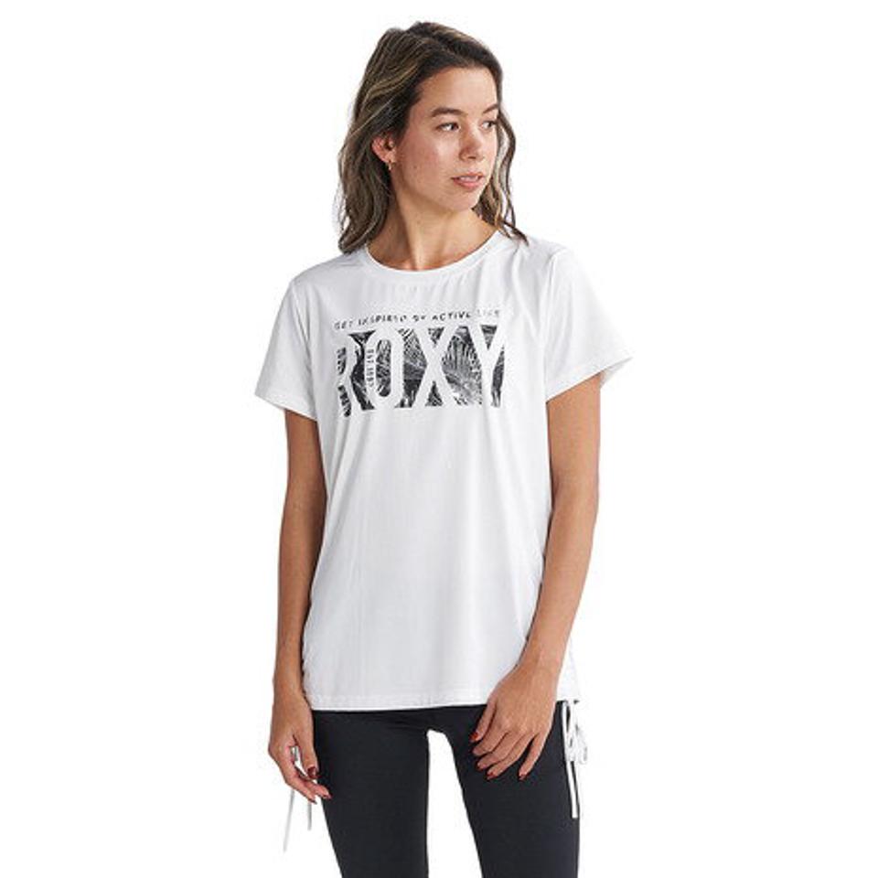 【10%OFFクーポン対象!8/30まで】ロキシー(ROXY)(レディース)水陸両用 速乾 UVカットTシャツ SOMEHOW 23FWRST234548WHT