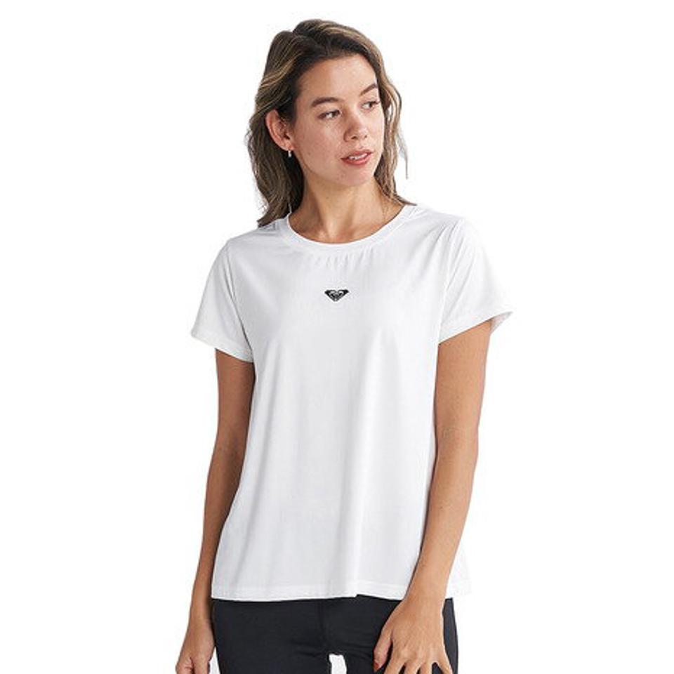 【10%OFFクーポン対象!8/30まで】ロキシー(ROXY)(レディース)水陸両用 速乾 UVカットTシャツ ENERGY 23FWRST234546WHT