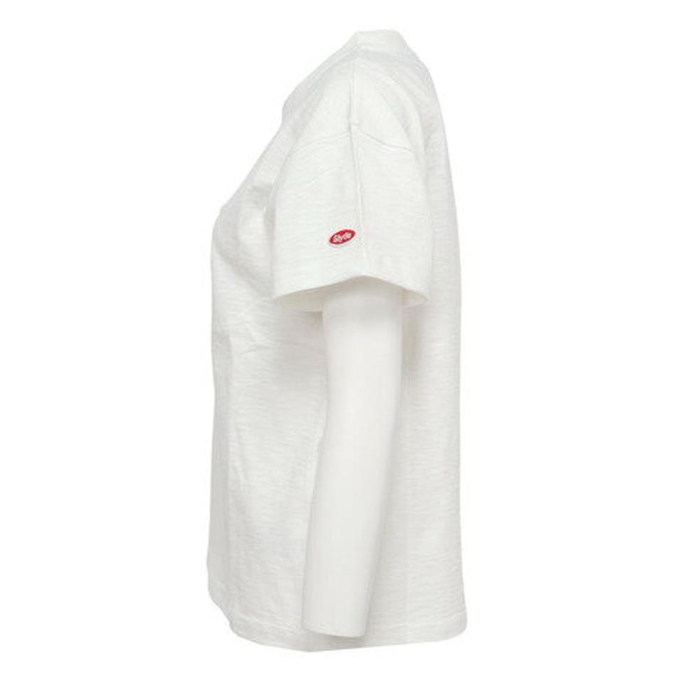 【2点10%OFFクーポン対象!8/10まで】スライド(SLYDE)(レディース)半袖Tシャツ レディース フラワーロゴ SL2023SSL-APP004WHT