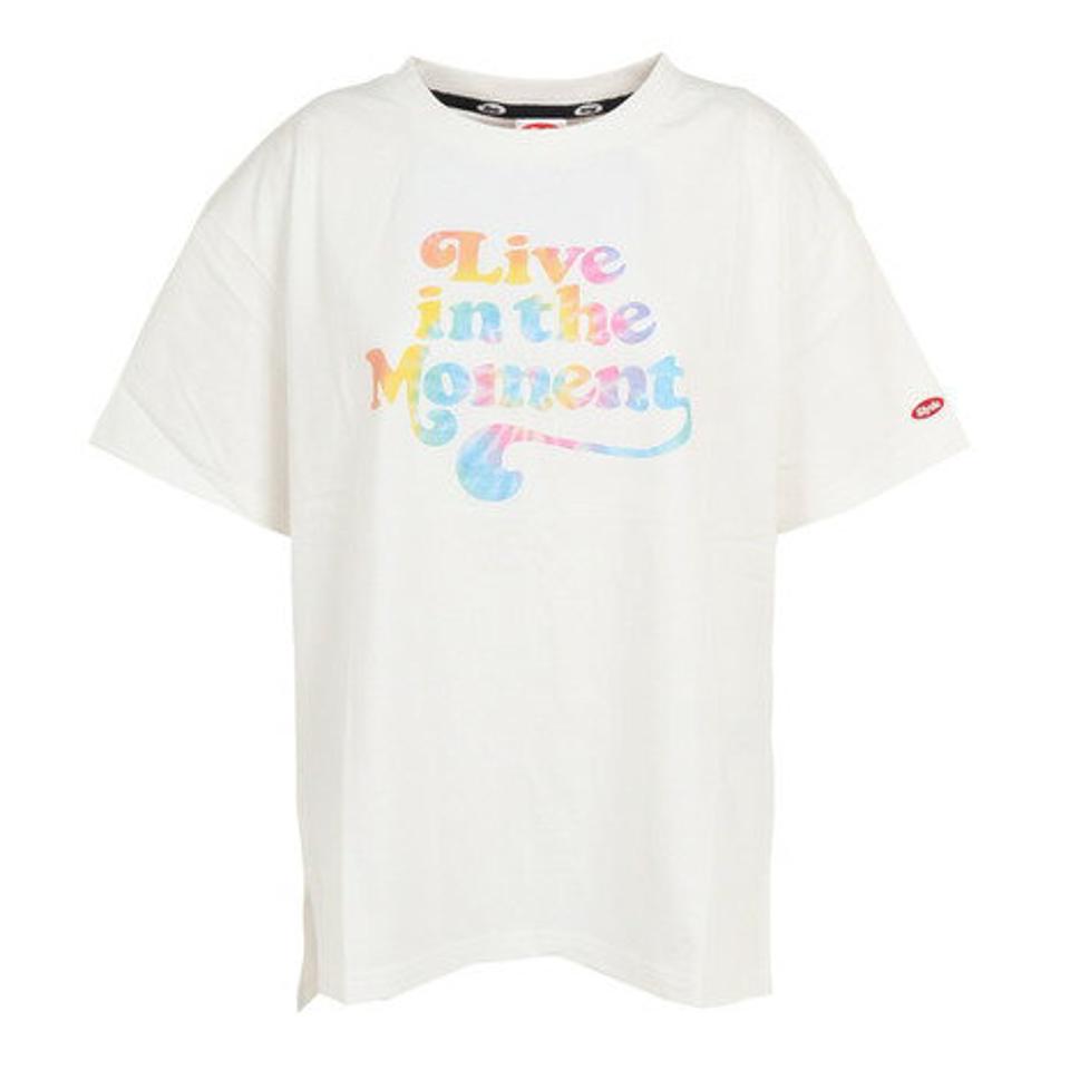 【2点10%OFFクーポン対象!8/10まで】スライド(SLYDE)(レディース)半袖Tシャツ レディース タイダイ ロゴ SL2023SSL-APP002WHT