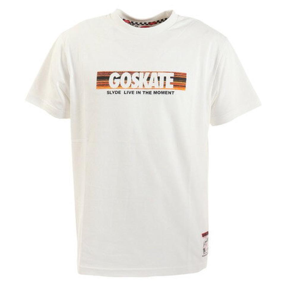 スライド(SLYDE)(メンズ)半袖Tシャツ メンズ DECK BOX SL2023SSM-APP006WHT