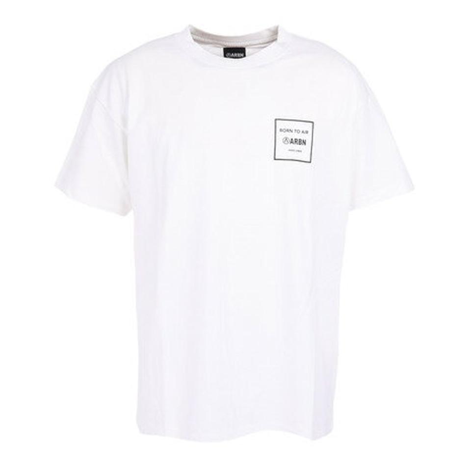 【2点10%OFFクーポン対象！8/10まで】エアボーン（ARBN）（メンズ）半袖Tシャツ メンズ コットン 03 AB2023SSM-APP003WHT