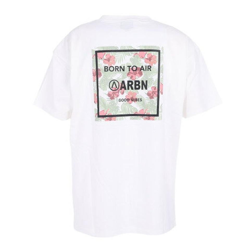 【2点10%OFFクーポン対象！8/10まで】エアボーン（ARBN）（メンズ）半袖Tシャツ メンズ コットン 03 AB2023SSM-APP003WHT
