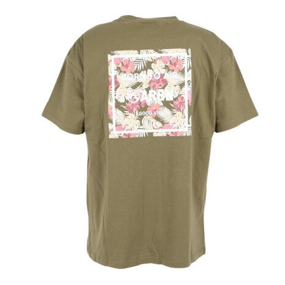 【2点10%OFFクーポン対象！8/10まで】エアボーン（ARBN）（メンズ）半袖Tシャツ メンズ コットン03 AB2023SSM-APP003OLV