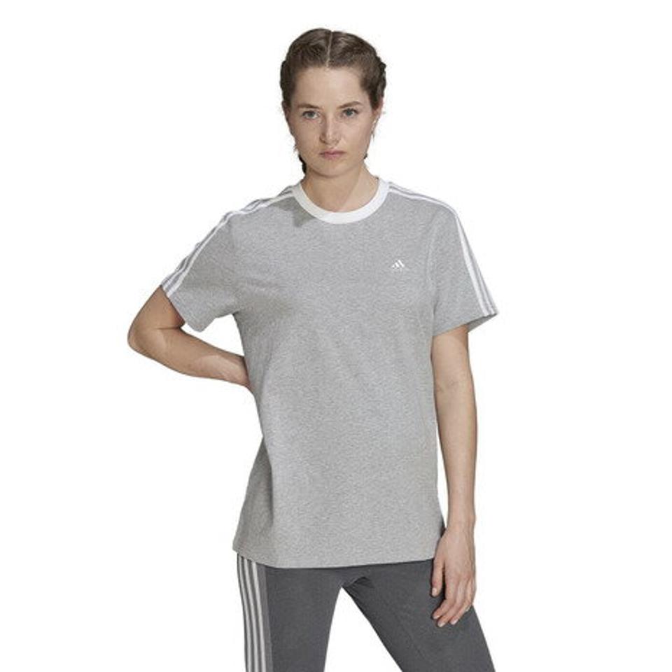 【2点10%OFFクーポン対象！8/30まで】アディダス（adidas）（レディース）エッセンシャルズ スリーストライプス 半袖Tシャツ IXV18-HC0106