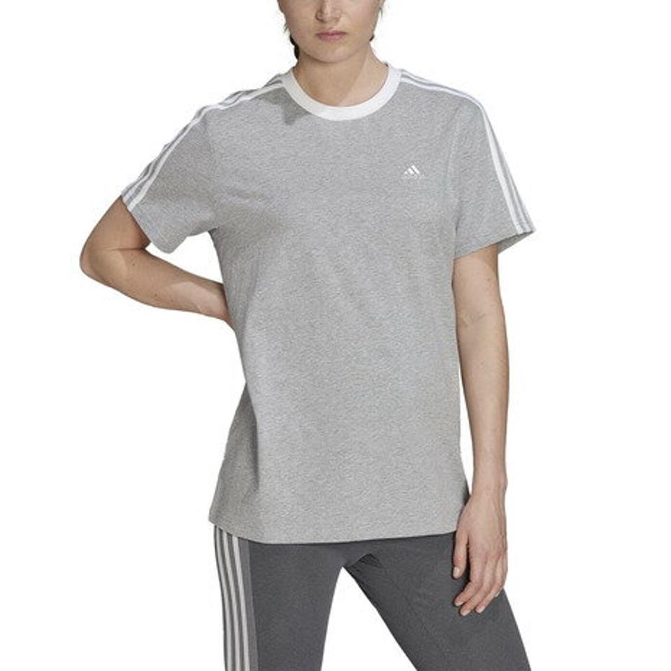 【2点10%OFFクーポン対象！8/30まで】アディダス（adidas）（レディース）エッセンシャルズ スリーストライプス 半袖Tシャツ IXV18-HC0106