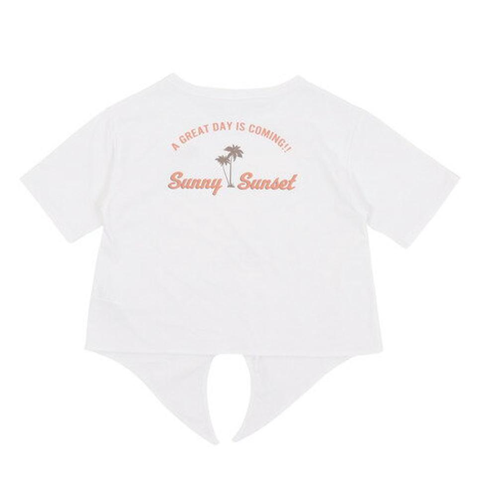 ロキシー（ROXY）（キッズ）半袖Tシャツ キッズ MINI SUNNY SUNSET ラッシュガード TLY232103 WHT