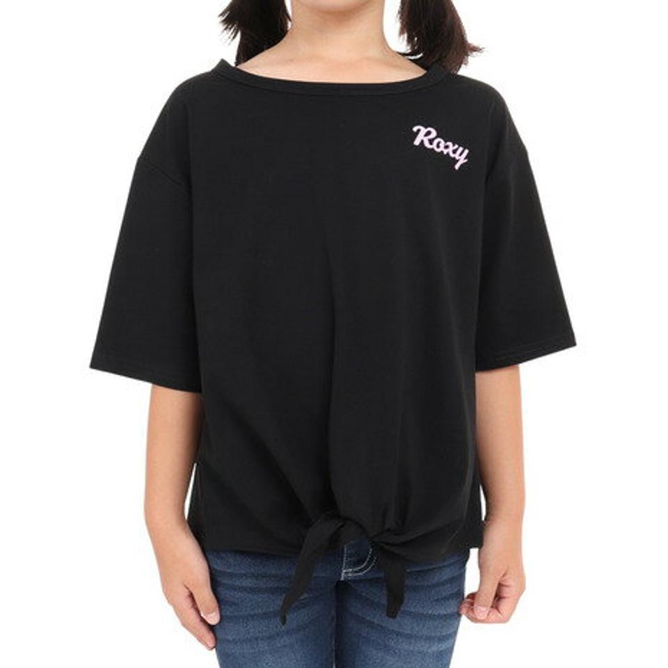 ロキシー（ROXY）（キッズ）半袖Tシャツ キッズ MINI SUNNY SUNSET ラッシュガード TLY232103 BLK