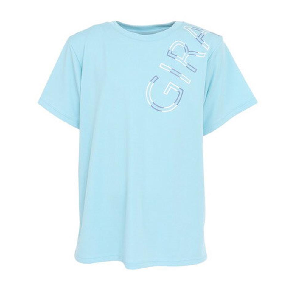 【2点10%OFFクーポン対象！8/10まで】ジローム（GIRAUDM）（キッズ）半袖Tシャツ キッズ ドライプラス プリントメッシュ CT3S0069-TR865-GRES SAX