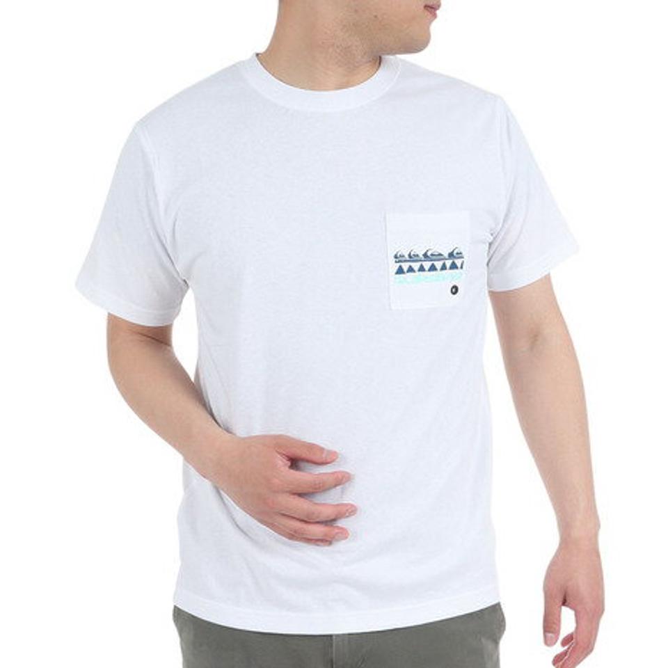 【2点10%OFFクーポン対象！8/10まで】クイックシルバー（Quiksilver）（メンズ）半袖Tシャツ メンズ QUIK SPRAY 23SPQST231015WHT