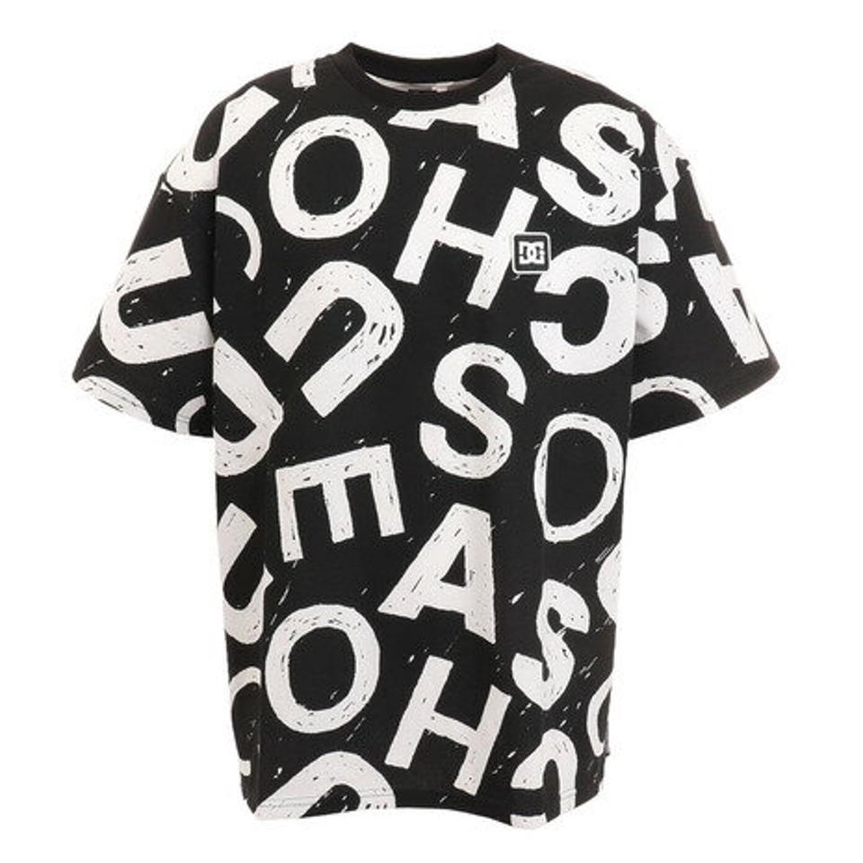 【2点10%OFFクーポン対象！8/10まで】ディーシー・シュー（DC SHOE）（メンズ）22 LOGO GRAPHIC 半袖Tシャツ 22SPDST221052BKW