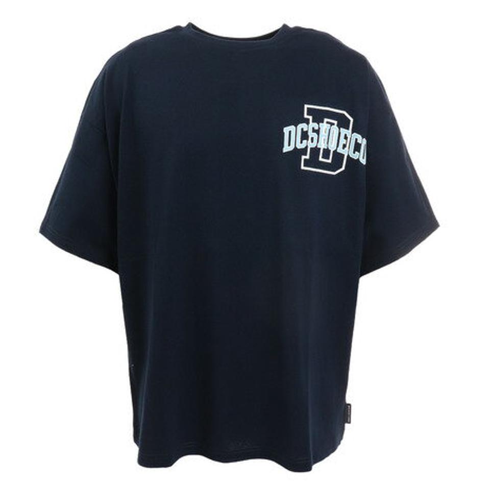 ディーシーシューズ（DC SHOES）（メンズ）22 BACK COLLEGE LOGO 半袖Tシャツ 22SPDST221024NVY