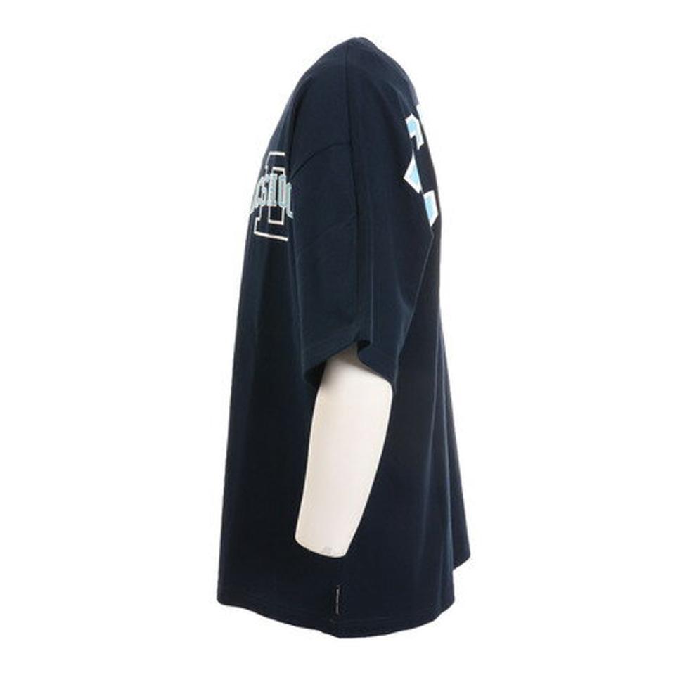 ディーシーシューズ（DC SHOES）（メンズ）22 BACK COLLEGE LOGO 半袖Tシャツ 22SPDST221024NVY