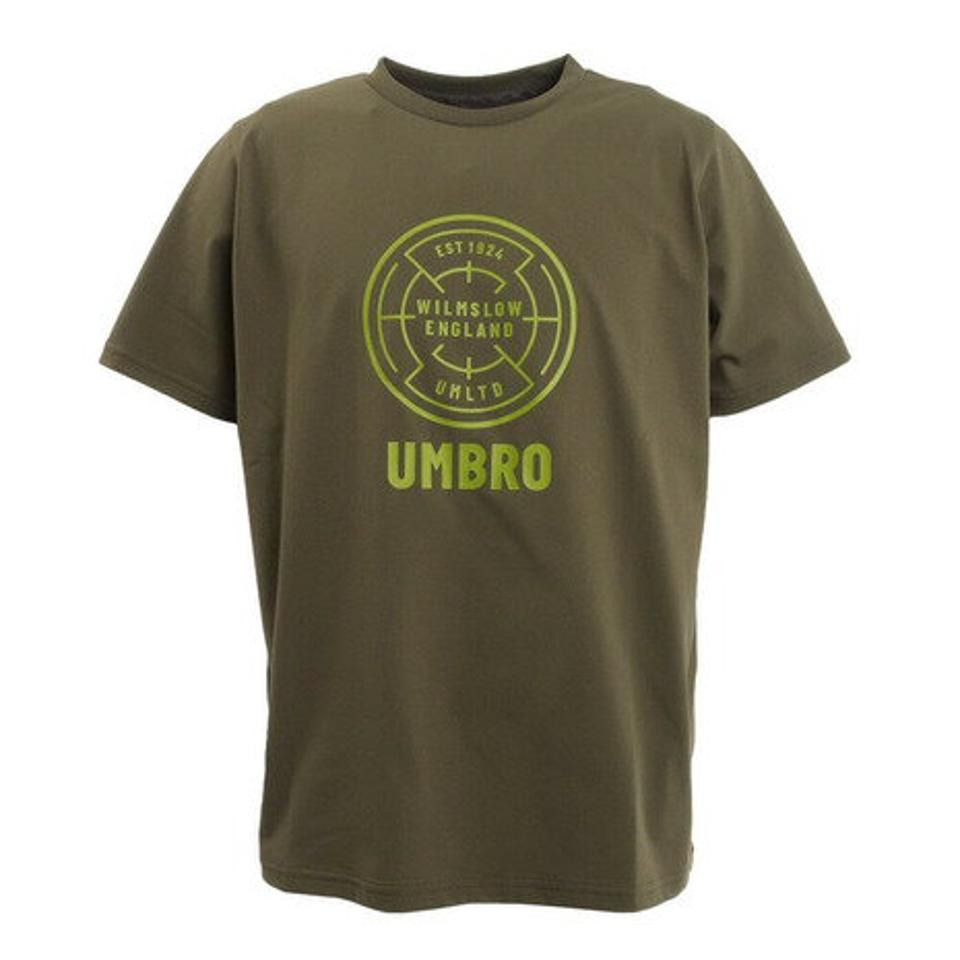 【2点10%OFFクーポン対象！8/10まで】アンブロ（UMBRO）（メンズ）半袖Tシャツ メンズ サッカーウェア コットンライク ULUTJA51 GRKH