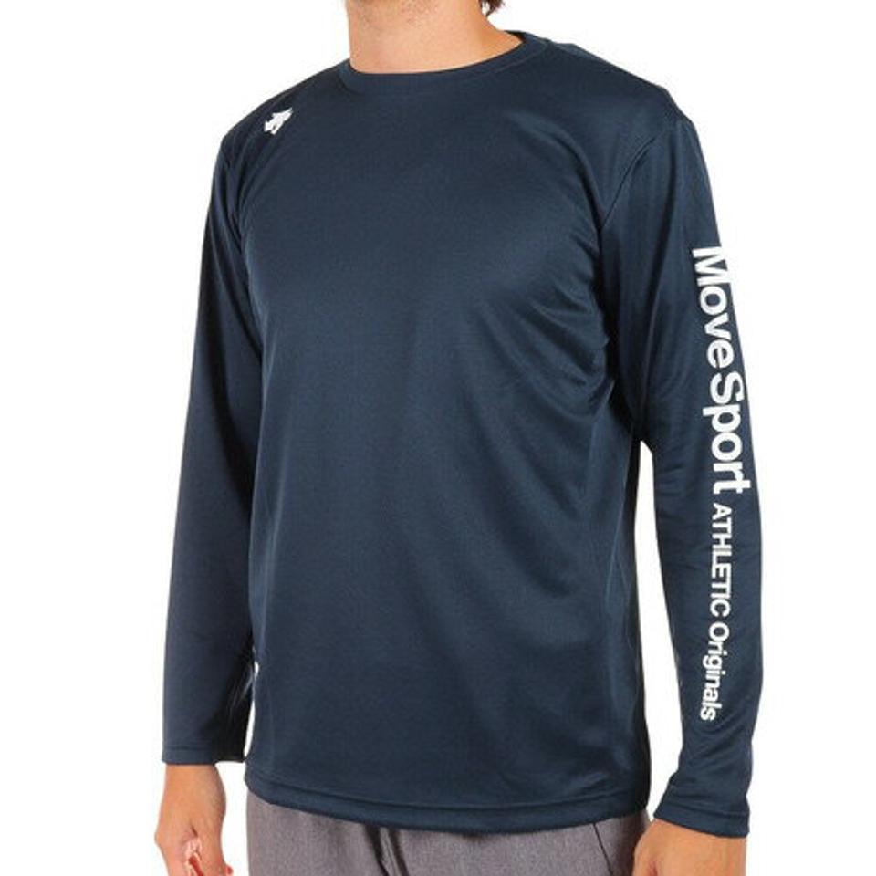 デサント（DESCENTE）（メンズ）長袖Tシャツ メンズ DRYMESH DMMUJB51 NV