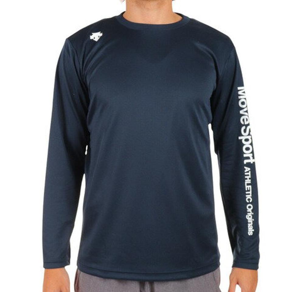 デサント（DESCENTE）（メンズ）長袖Tシャツ メンズ DRYMESH DMMUJB51 NV