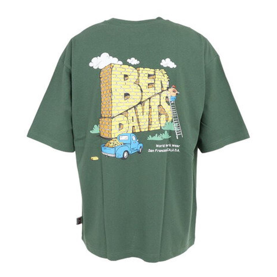 【10%OFFクーポン対象!8/17まで】ベンデイビス(BEN DAVIS)(メンズ)半袖Tシャツ メンズ ビルド 23580045-KHK