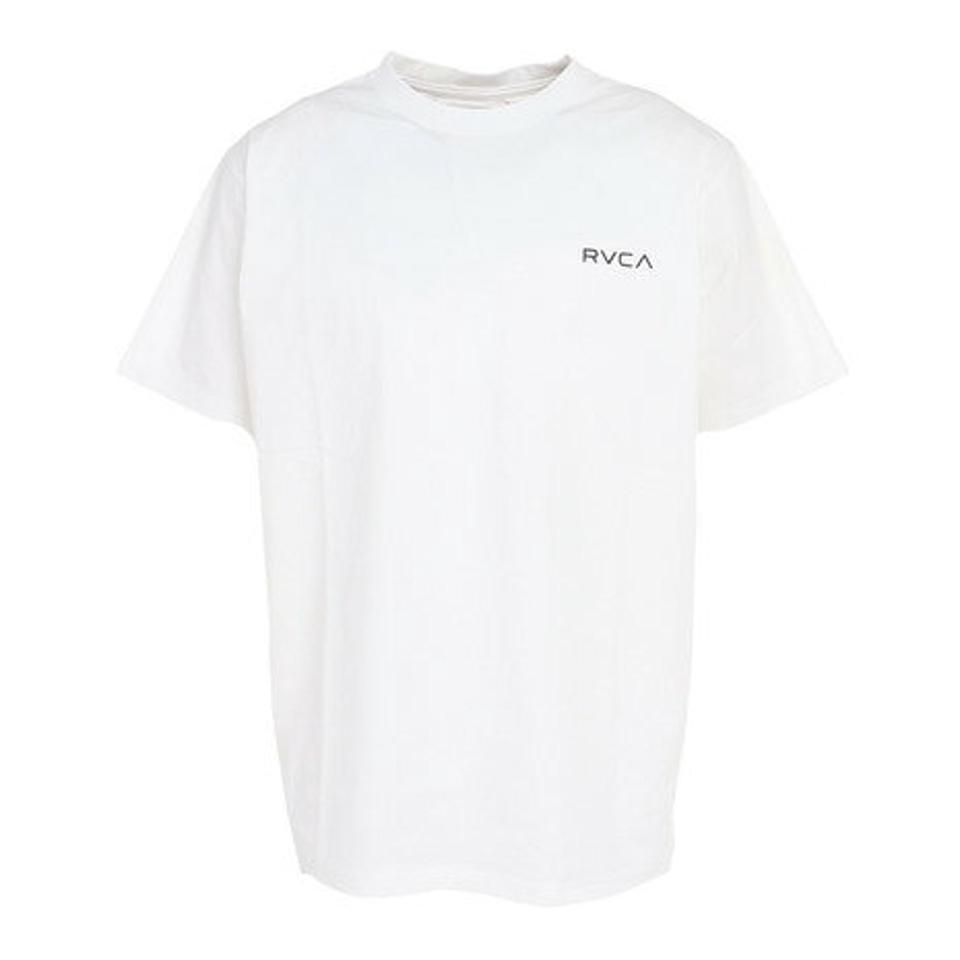 【10%OFFクーポン対象!9/7まで】ルーカ(RVCA)(メンズ)半袖Tシャツ メンズ バランス インスティテュート ラッシュガード BD041264 WHT