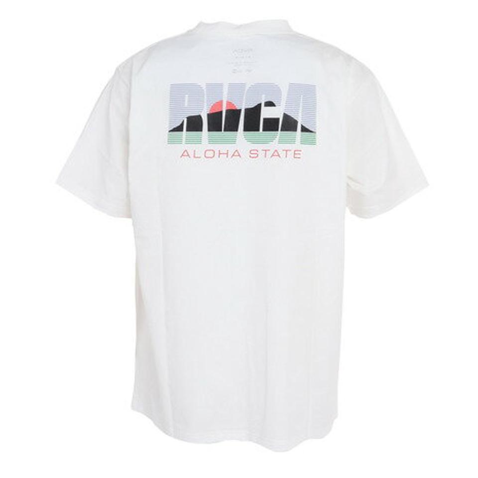 【10%OFFクーポン対象!9/7まで】ルーカ(RVCA)(メンズ)半袖Tシャツ メンズ バランス インスティテュート ラッシュガード BD041264 WHT