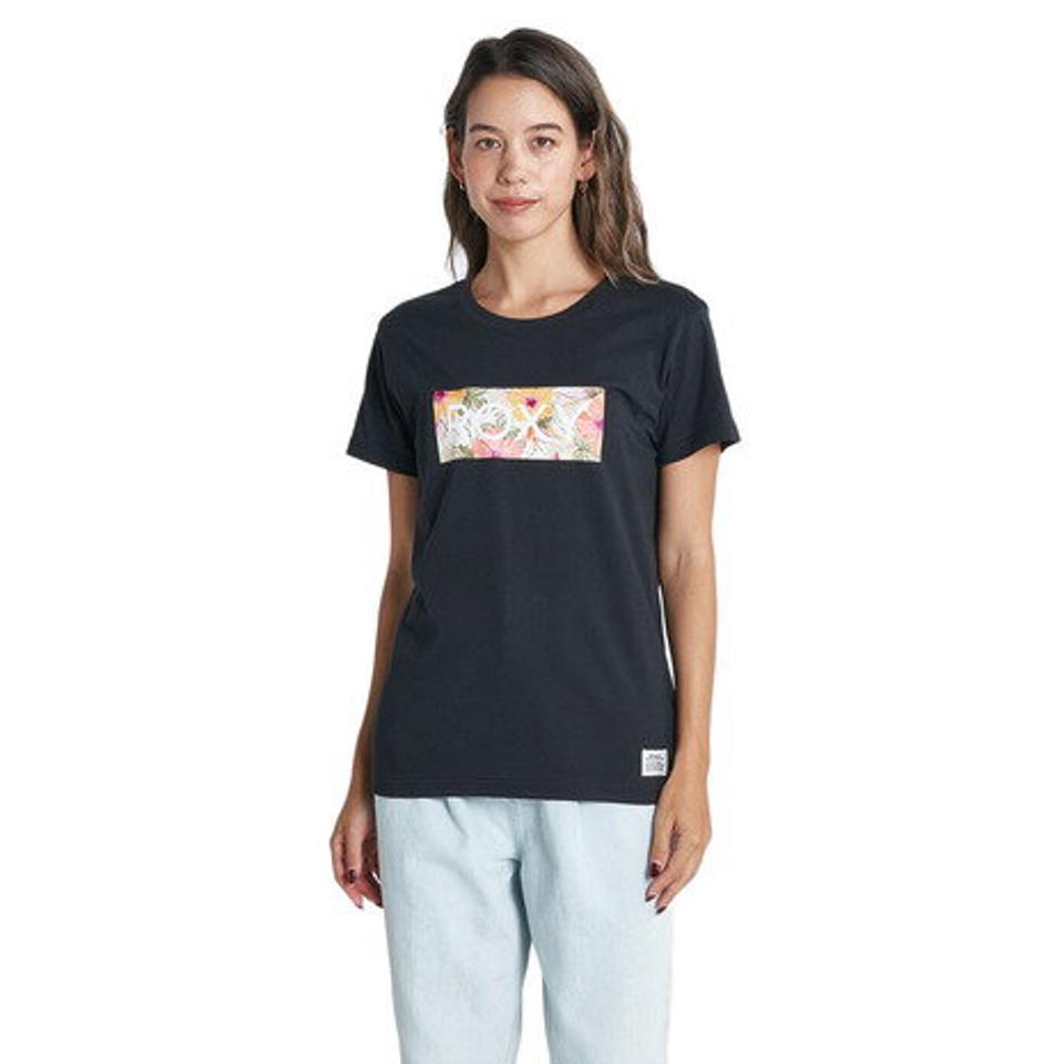 ロキシー(ROXY)(レディース)半袖Tシャツ レディース FIREWORK BOX LOGO RST232034 BLK