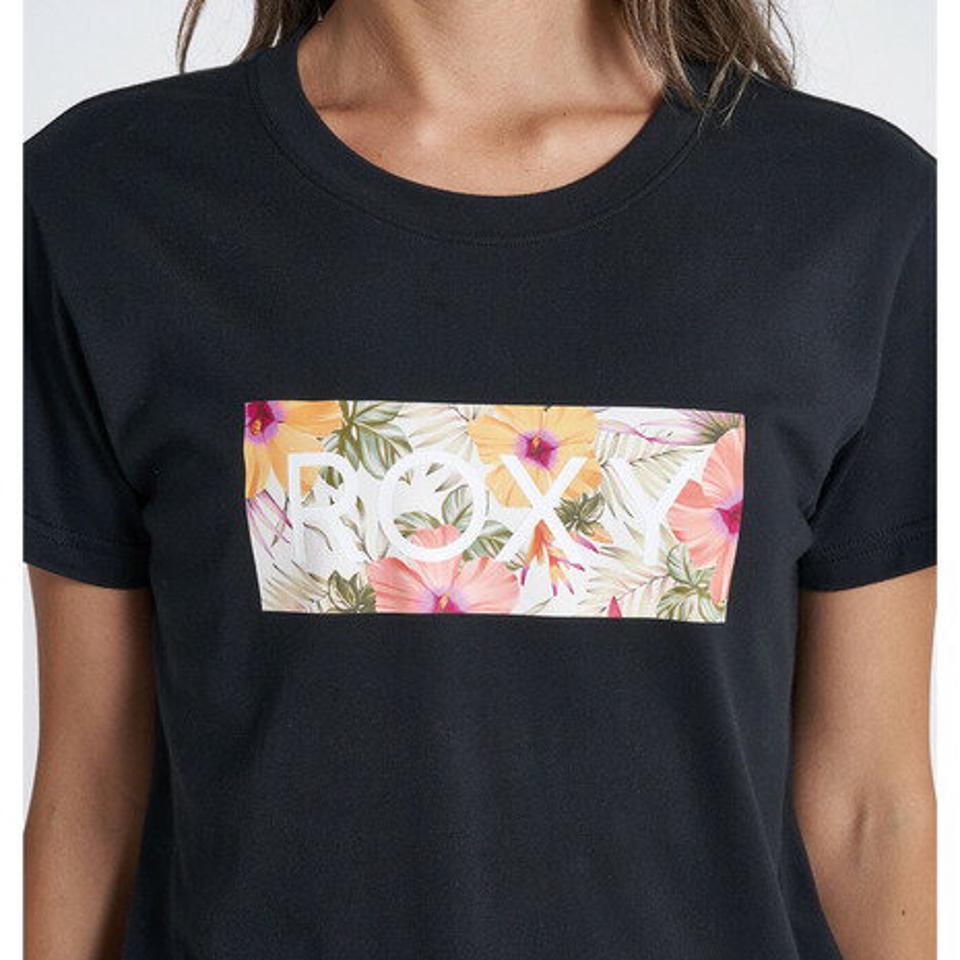 ロキシー(ROXY)(レディース)半袖Tシャツ レディース FIREWORK BOX LOGO RST232034 BLK