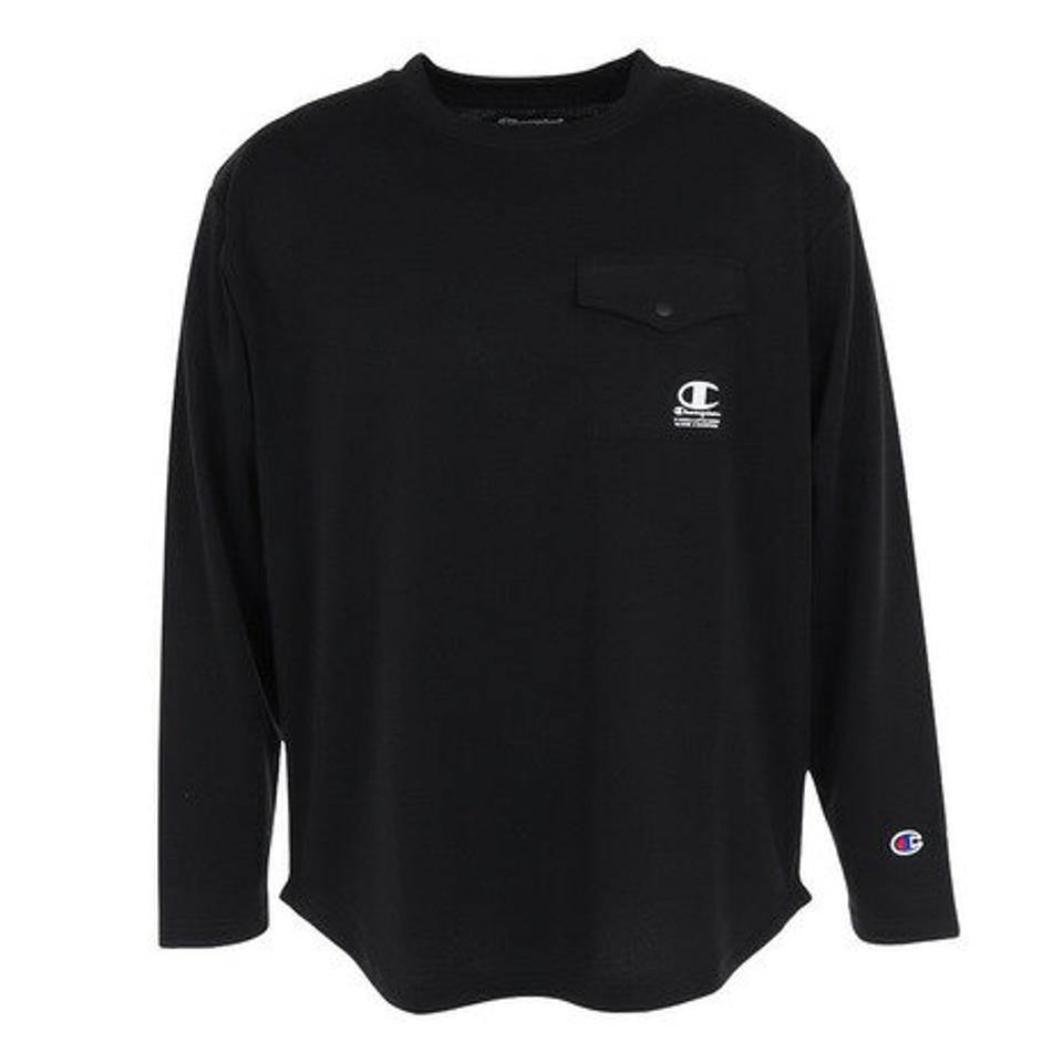 チャンピオン(CHAMPION)(メンズ)長袖Tシャツ ロングスリーブ Tシャツ C3-YS406 090