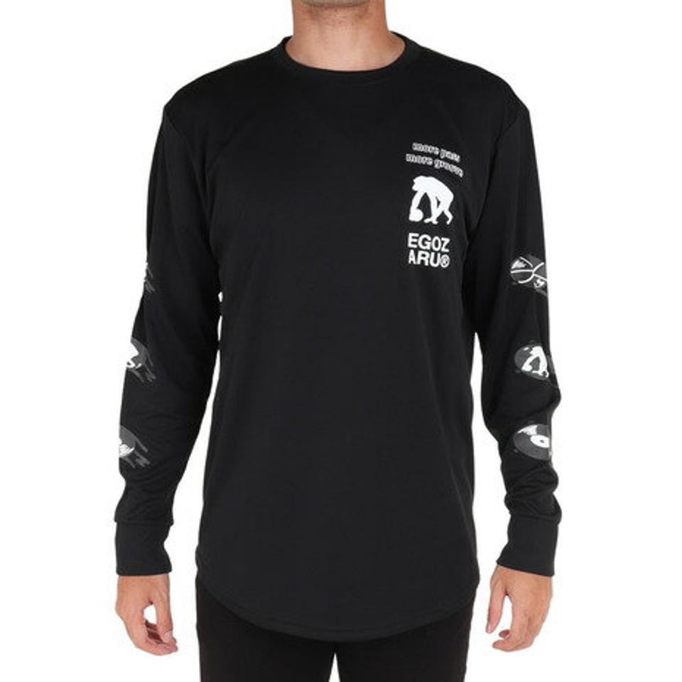 【3点10%OFFクーポン対象!2/15まで】エゴザル(EGOZARU)(メンズ)バスケットボールウェア パスグルーヴ 長袖Tシャツ EZLT-F2305