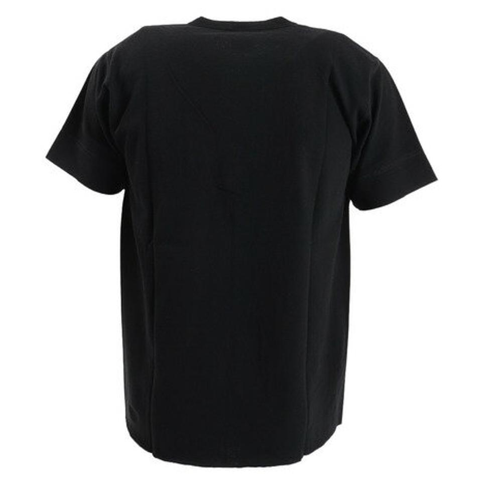ヘルスニット(Healthknit)(メンズ)半袖Tシャツ メンズ 天竺 ヘンリーネック 906S BLK