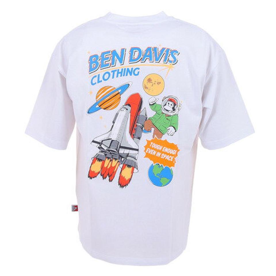【20%OFFクーポン対象!8/10まで】ベンデイビス(BEN DAVIS)(メンズ)半袖Tシャツ メンズ コスミック 23580024-WHT