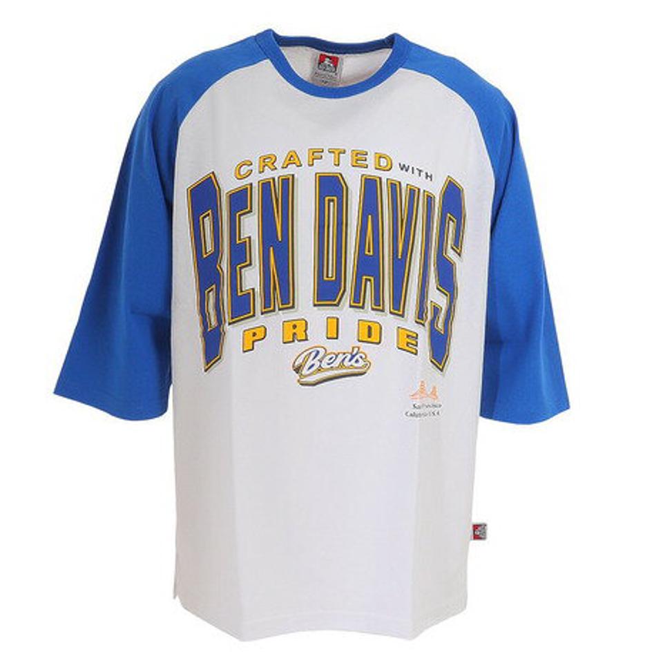 ベンデイビス(BEN DAVIS)(メンズ)半袖Tシャツ メンズ ラグラン 23580011-BLU