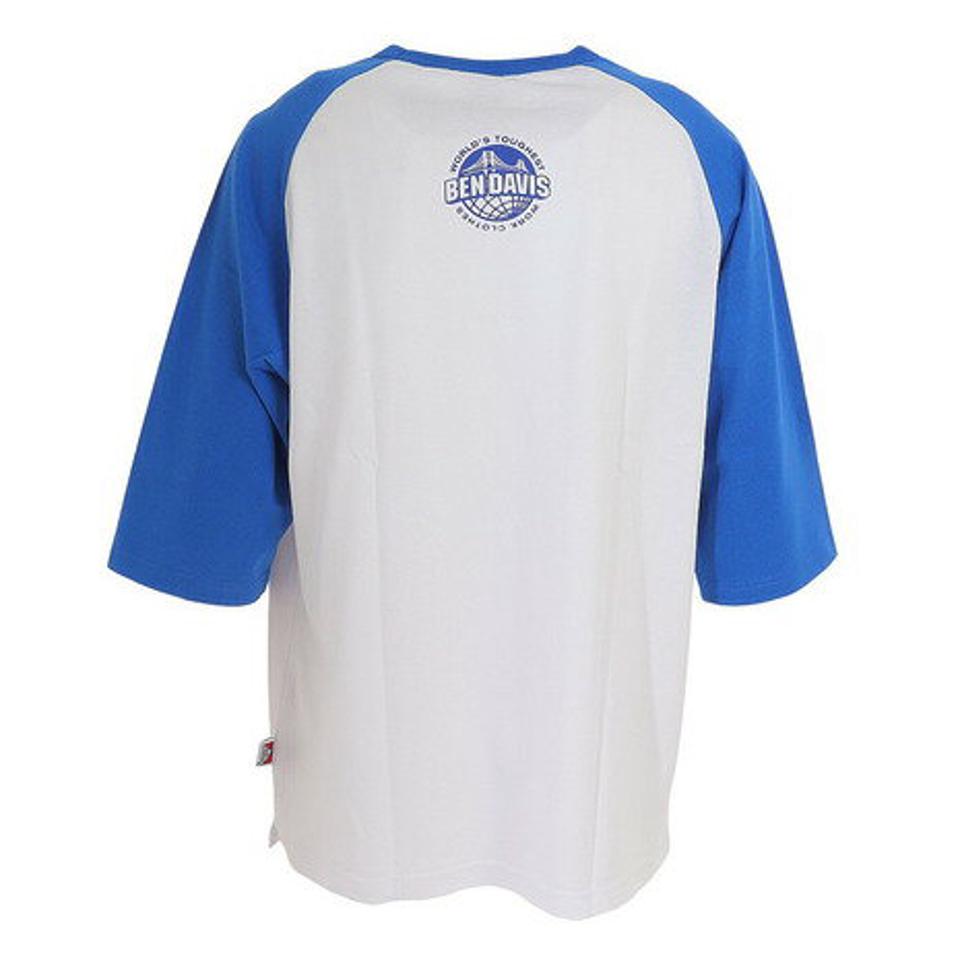 ベンデイビス(BEN DAVIS)(メンズ)半袖Tシャツ メンズ ラグラン 23580011-BLU
