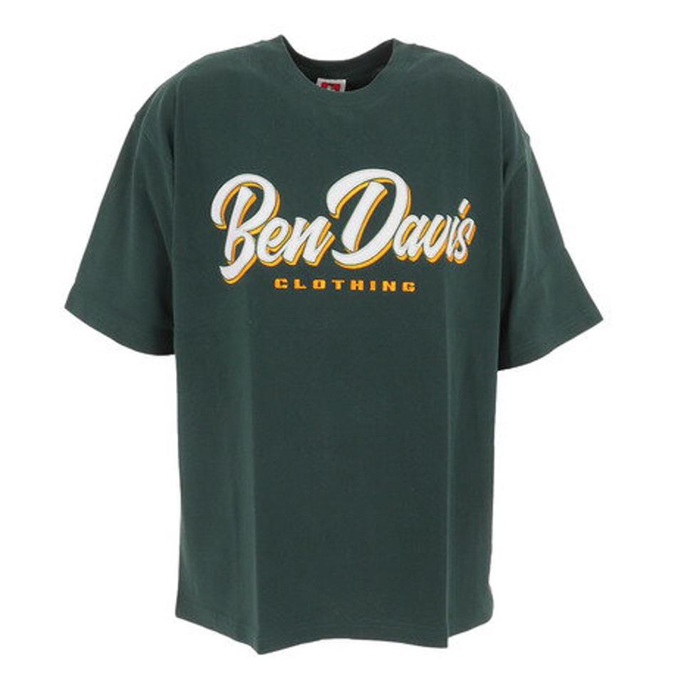 ベンデイビス(BEN DAVIS)(メンズ)半袖Tシャツ メンズ スクリプトパッチ 23580009-GRN
