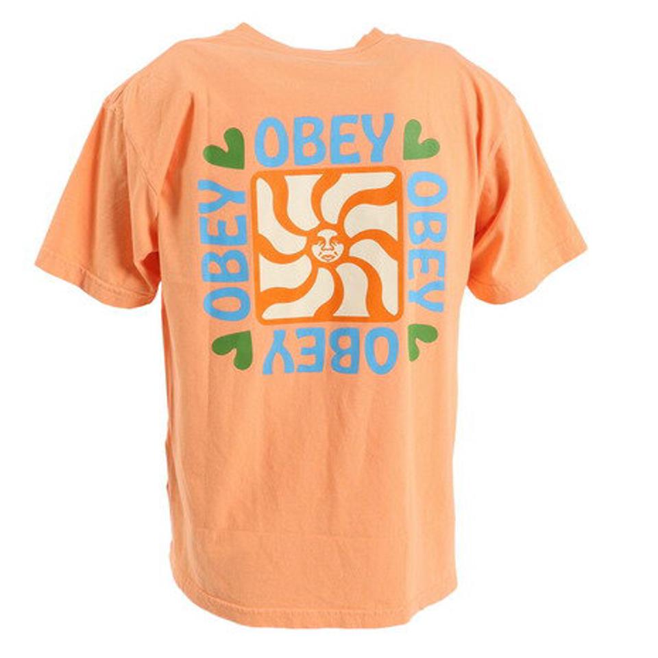 【20%OFFクーポン対象!8/10まで】オベイ(OBEY)(メンズ)半袖Tシャツ メンズ ELEMENTS 163003374PPSO23P