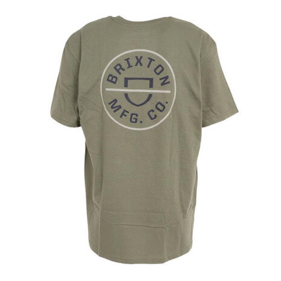 【20%OFFクーポン対象!8/10まで】ブリクストン(BRIXTON)(メンズ)半袖Tシャツ メンズ クレスト 23-156