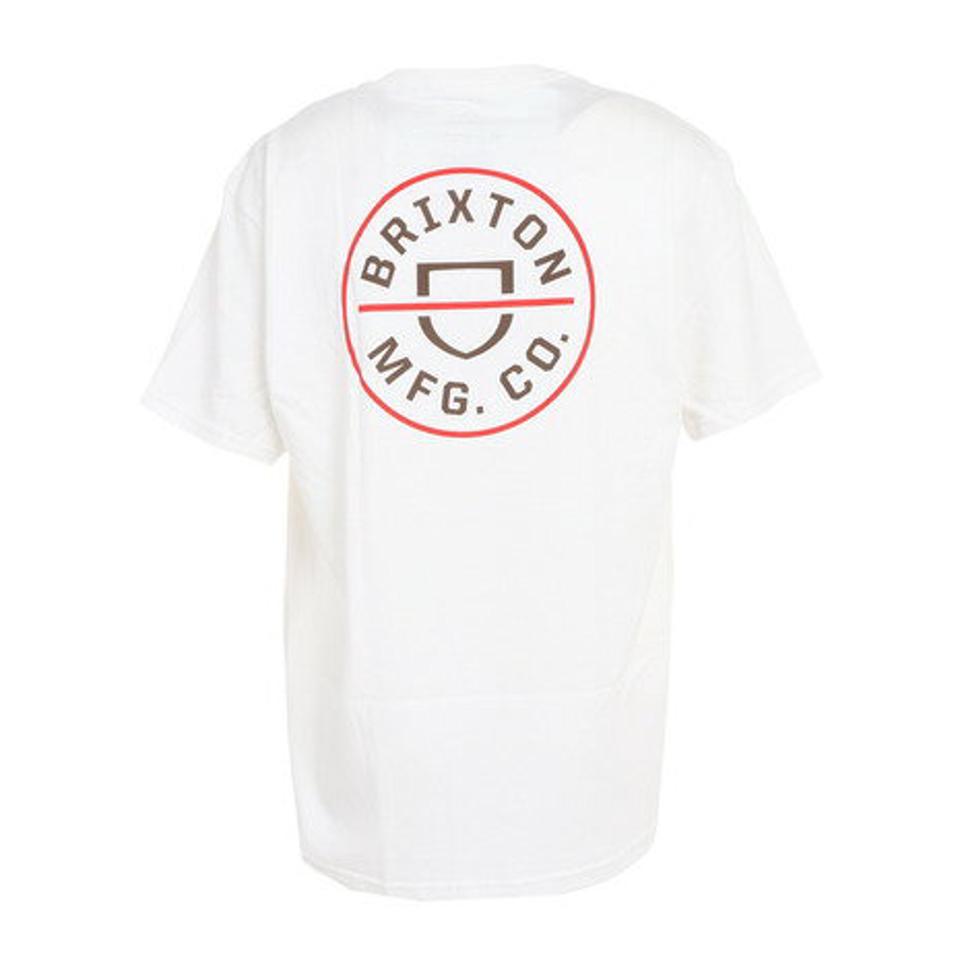 【20%OFFクーポン対象!8/10まで】ブリクストン(BRIXTON)(メンズ)半袖Tシャツ メンズ クレスト 23-154