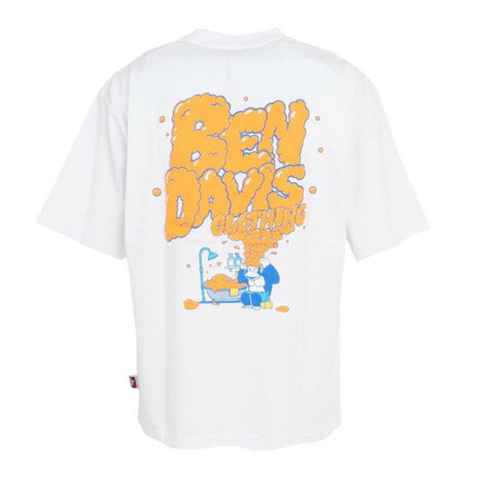 【20%OFFクーポン対象!8/10まで】ベンデイビス(BEN DAVIS)(メンズ)半袖Tシャツ メンズ シャンプー 23580047-WHT
