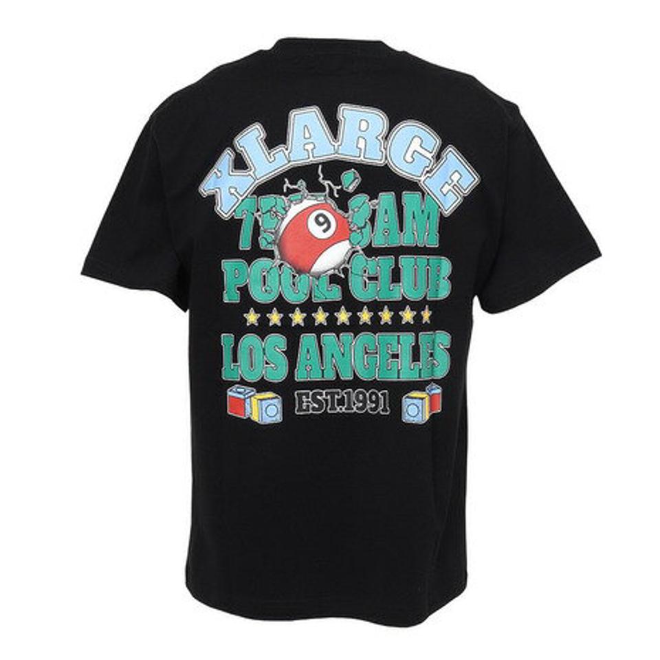 【20%OFFクーポン対象!8/10まで】エクストララージ(XLARGE)(メンズ、レディース)半袖Tシャツ メンズ XL POOL CLUB 101232011027-BLACK