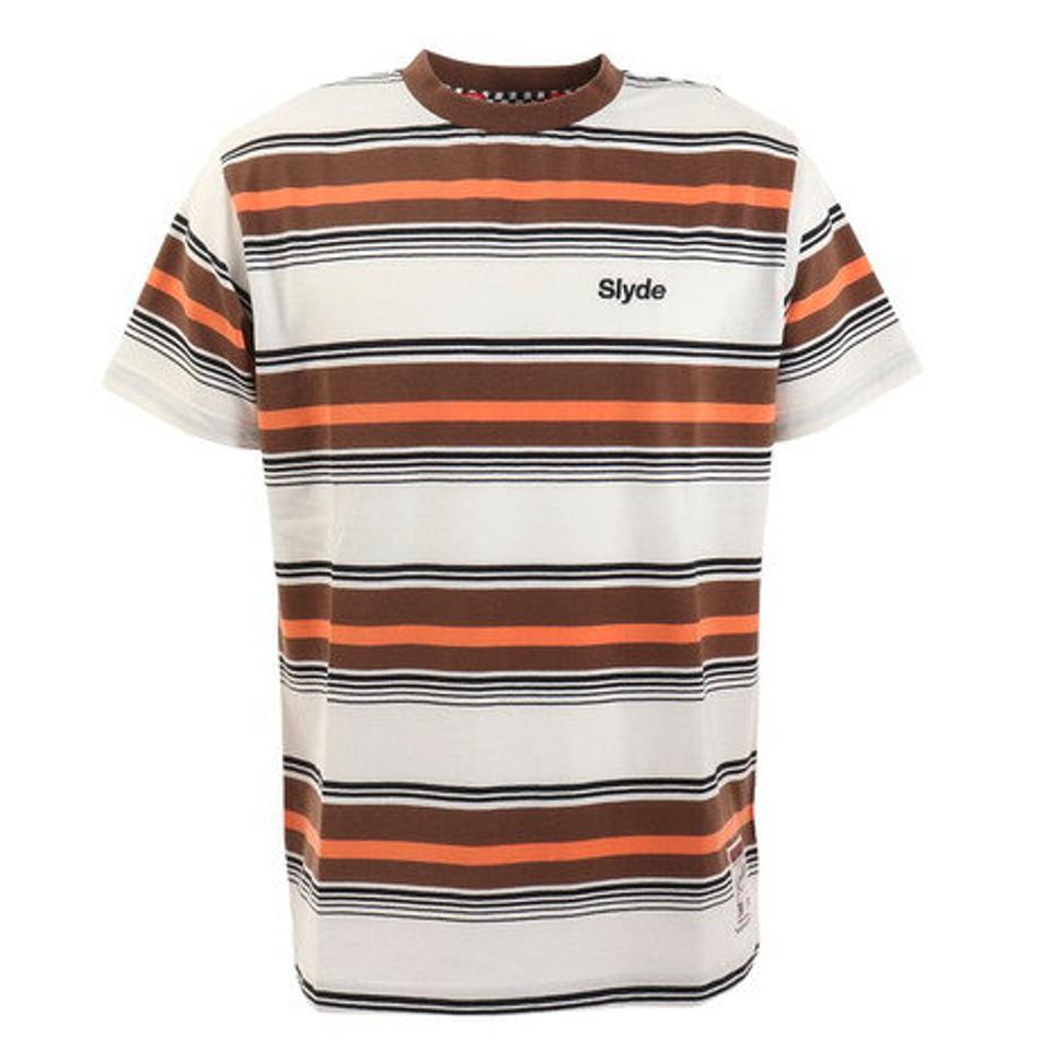 スライド(SLYDE)(メンズ)半袖Tシャツ メンズ BOADER SL2023SSM-APP007WHT