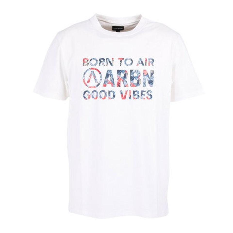 エアボーン(ARBN)(メンズ)半袖Tシャツ メンズ コットン 01 AB2023SSM-APP001WHT