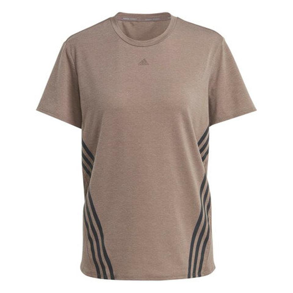 【20%OFFクーポン対象!8/10まで】アディダス(adidas)(レディース)トレイン アイコンズ スリーストライプス 半袖Tシャツ CA028-HS2358