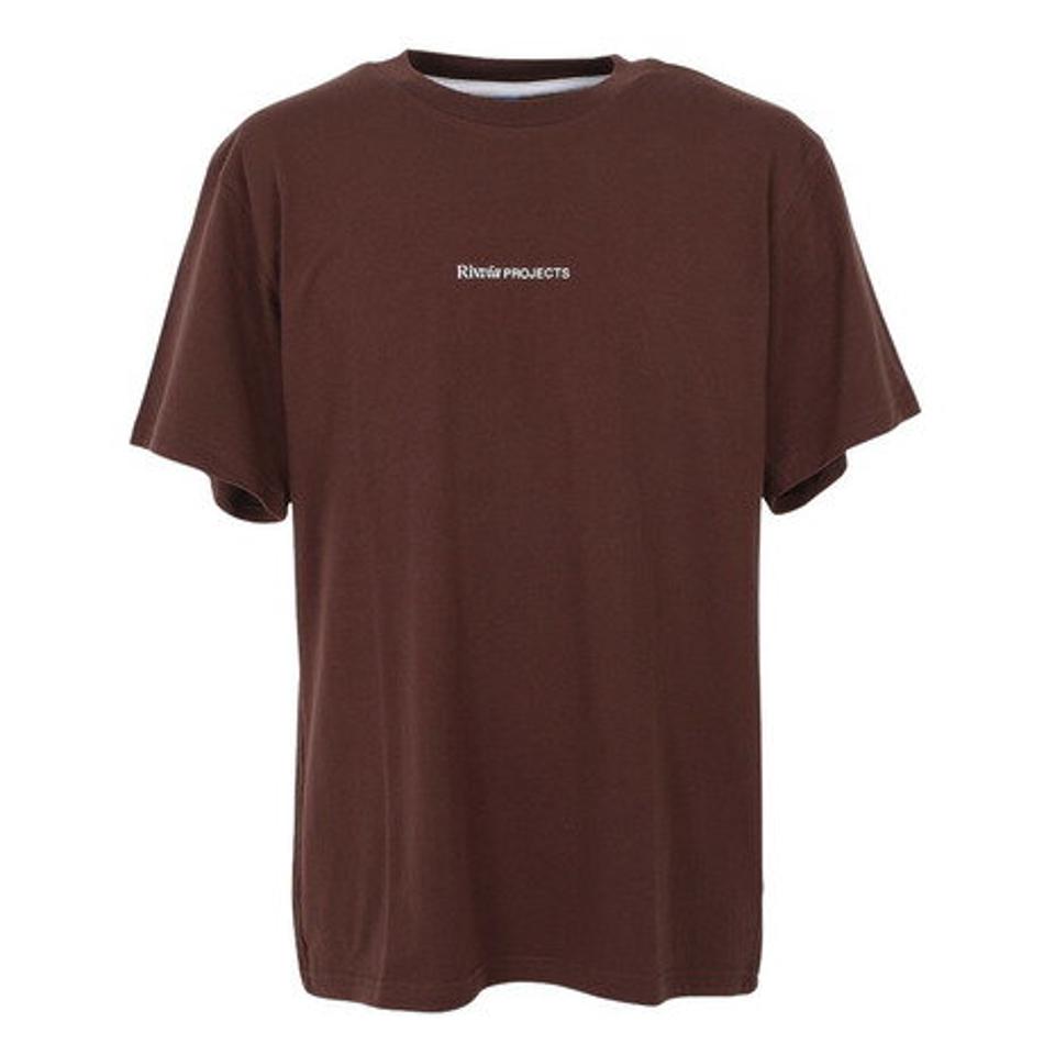 【20%OFFクーポン対象!8/10まで】リヴィアプロジェクツ(Rivvia Projectu)(メンズ)半袖Tシャツ メンズ PROJECTING T-SHIRT RTE-23101-CHESTNUT
