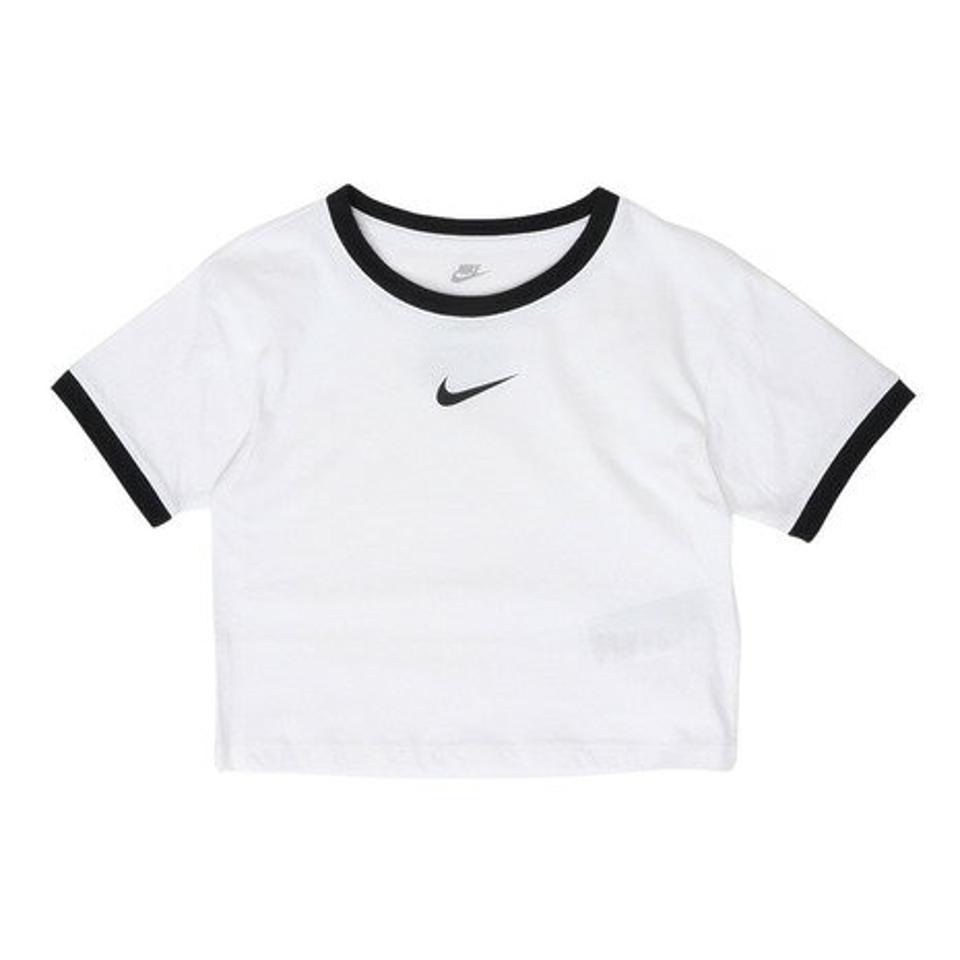 ナイキ(NIKE)(キッズ)半袖Tシャツ キッズ SWOOSH RINGER 36K605-001 ※要サイズ確認