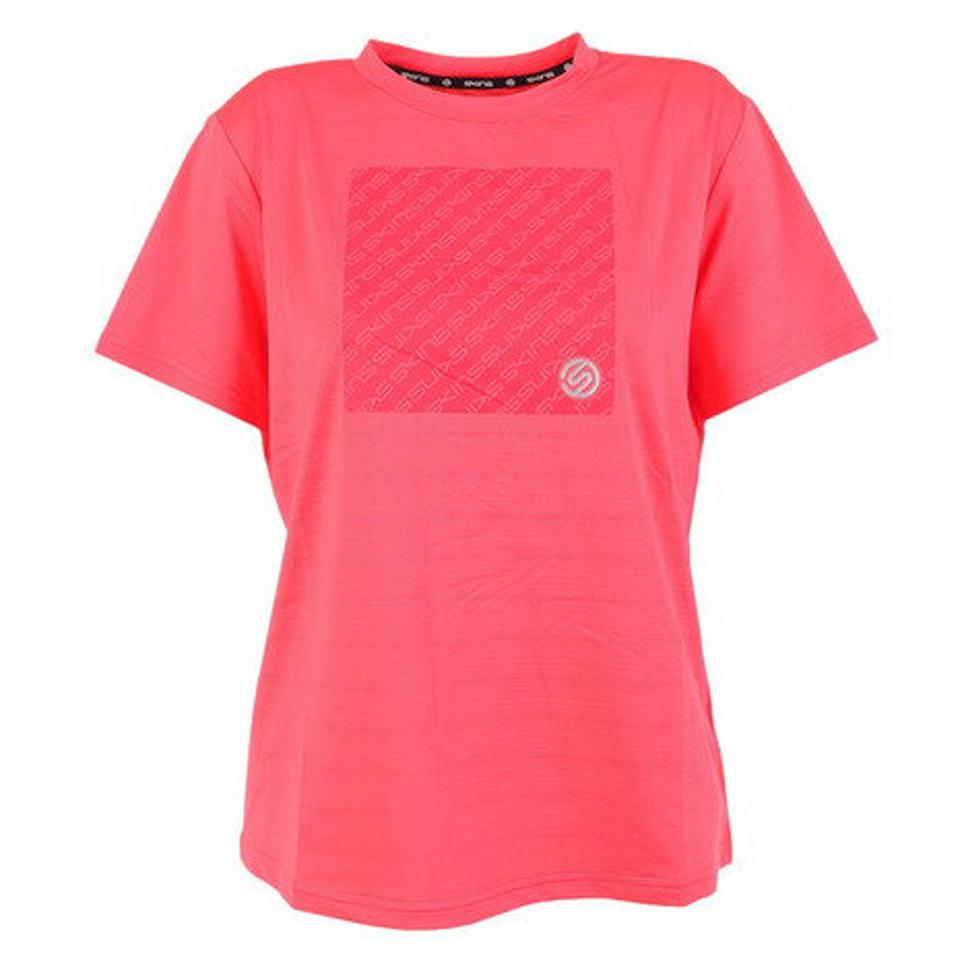 スキンズ(SKINS)(レディース)半袖Tシャツ レディース 吸水プリントTシャツ 185-28442-072