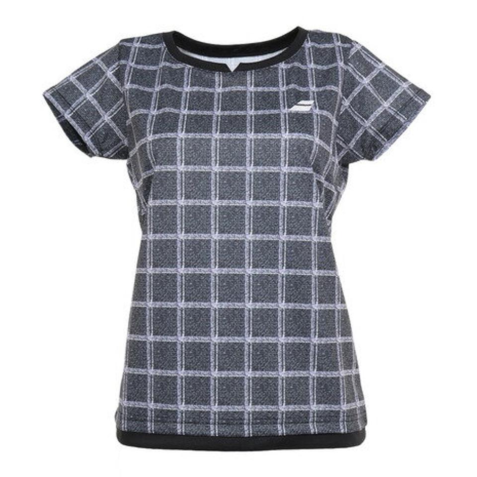 バボラ(BABOLAT)(レディース)テニスウェア レディース ピュア半袖Tシャツ BWG3377 BK00
